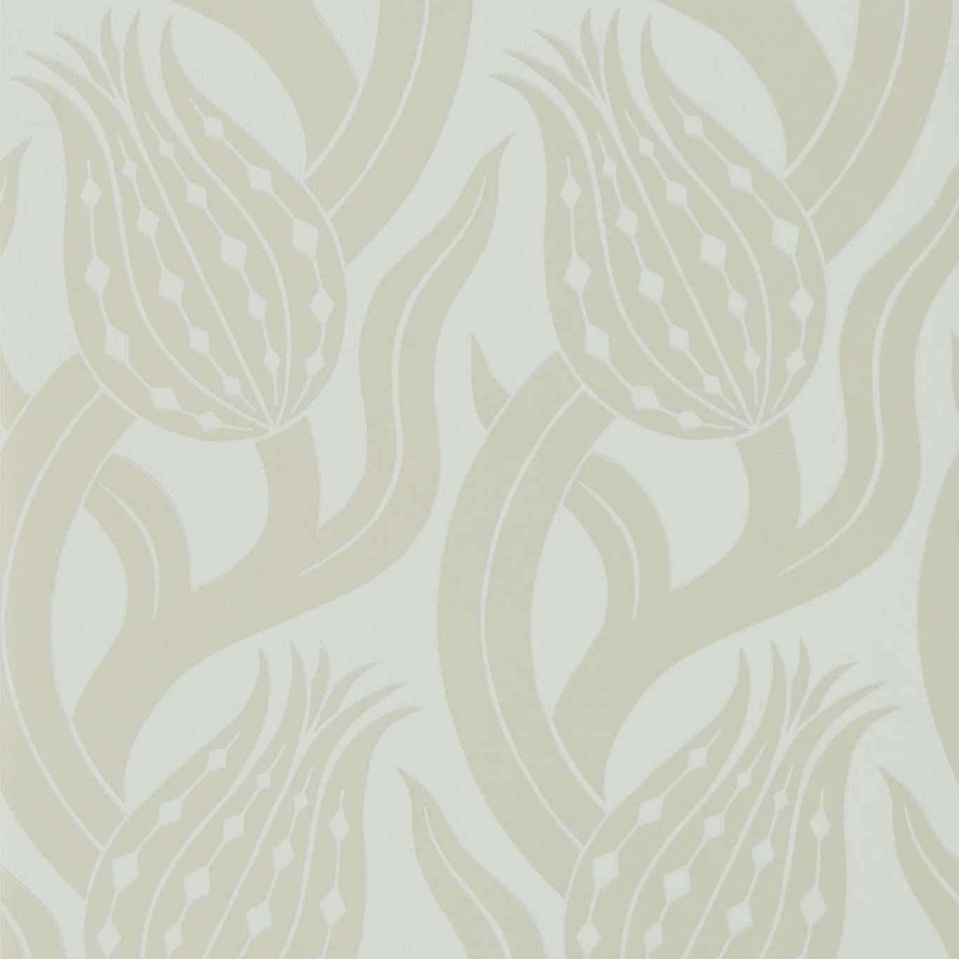 Persian Tulip-behang-Tapete-Zoffany-Silver-Rol-312998-Selected Wallpapers