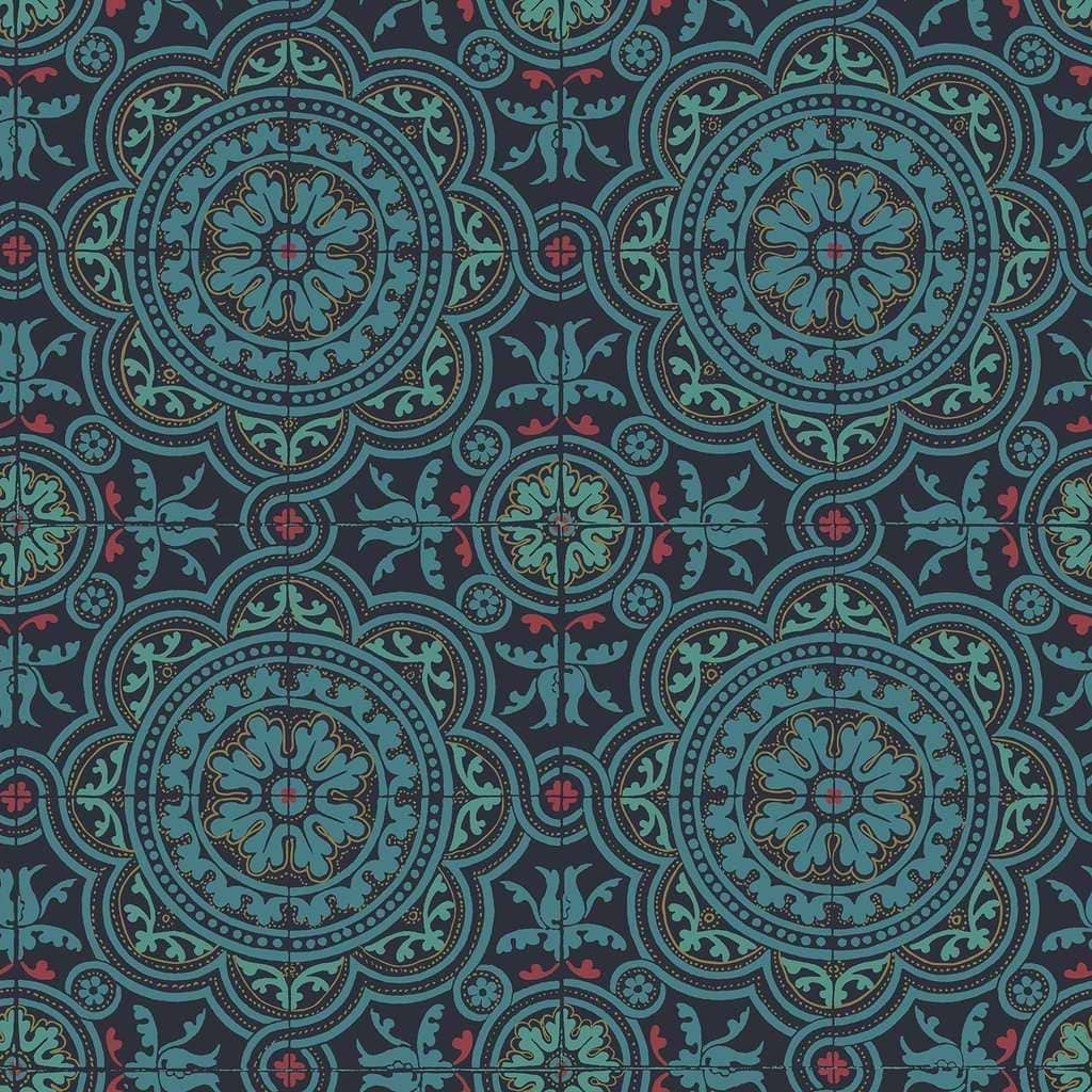 Piccadilly-behang-Tapete-Cole & Son-Petrol-Rol-117/8021-Selected Wallpapers