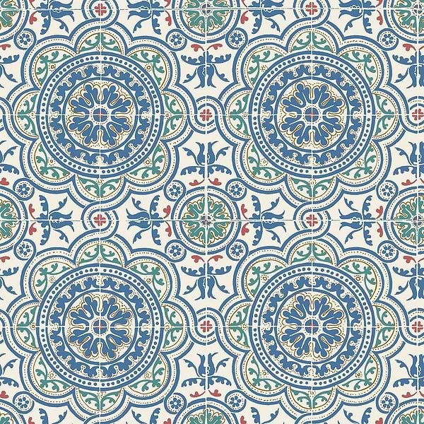 Piccadilly-behang-Tapete-Cole & Son-Denim Rouge-Rol-117/8024-Selected Wallpapers