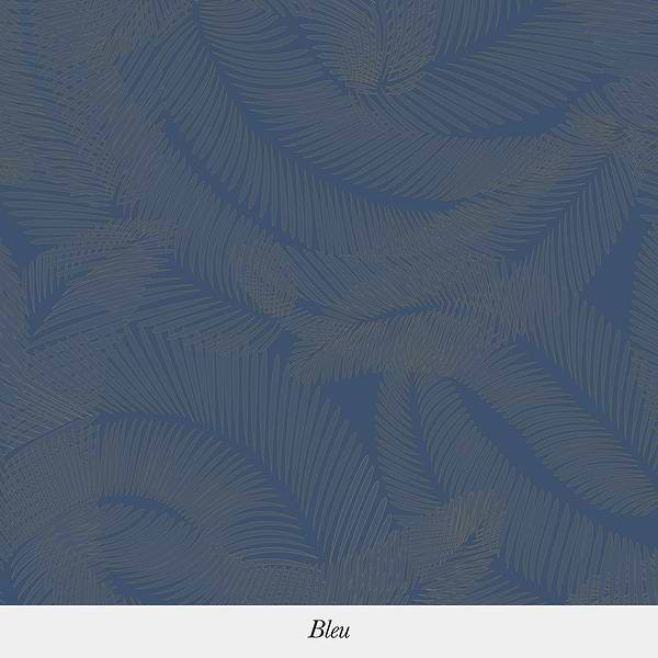 Plumes-behang-Tapete-Isidore Leroy-Bleu-Rol-06240901-Selected Wallpapers