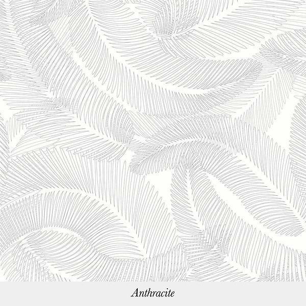 Plumes-behang-Tapete-Isidore Leroy-Anthracite-Rol-06240903-Selected Wallpapers