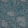 Poppy Trail-behang-Tapete-Little Greene-Air Force Blue-Rol-0263PTAIRFO-Selected Wallpapers