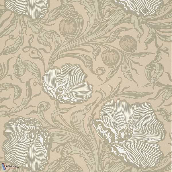 Poppy Trail-behang-Tapete-Little Greene-Portland Stone-Rol-0263PTPORTL-Selected Wallpapers