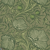 Poppy Trail-behang-Tapete-Little Greene-Sage Green-Rol-0263PTSAGEG-Selected Wallpapers