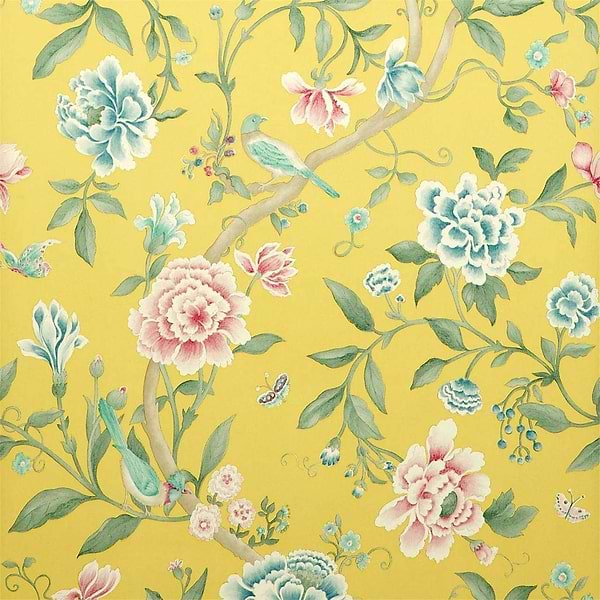 Porcelain Garden-behang-Tapete-Sanderson-Rose/Linden-Rol-DCAVPO102-Selected Wallpapers