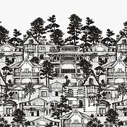 Premiere Ligne-behang-Tapete-Isidore Leroy-Grisaille-Paneel-06242601-Selected Wallpapers