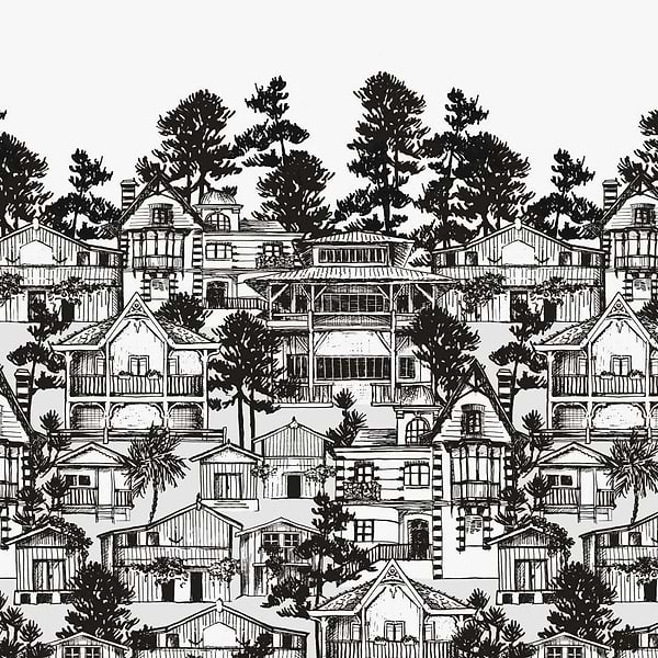 Premiere Ligne-behang-Tapete-Isidore Leroy-Grisaille-Paneel-06242601-Selected Wallpapers