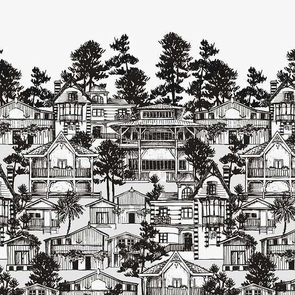 Premiere Ligne-behang-Tapete-Isidore Leroy-Grisaille-Paneel-06242601-Selected Wallpapers