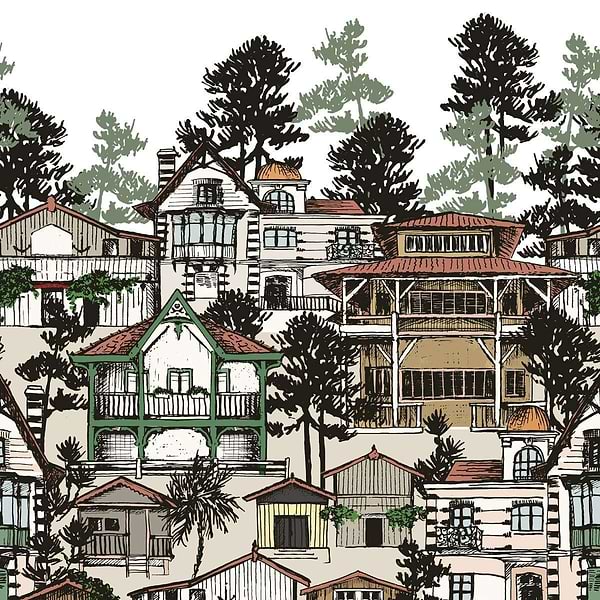 Premiere Ligne-behang-Tapete-Isidore Leroy-Bassin-Paneel-06242605-Selected Wallpapers