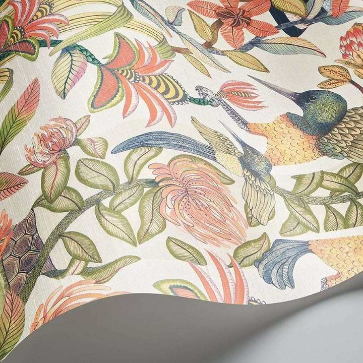 Protea Garden Silk-Behang-Tapete-Cole & Son-Selected Wallpapers