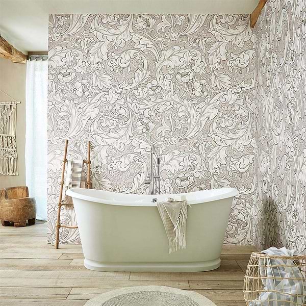 Pure Bachelor's Button-behang-Tapete-Morris & Co-Selected Wallpapers