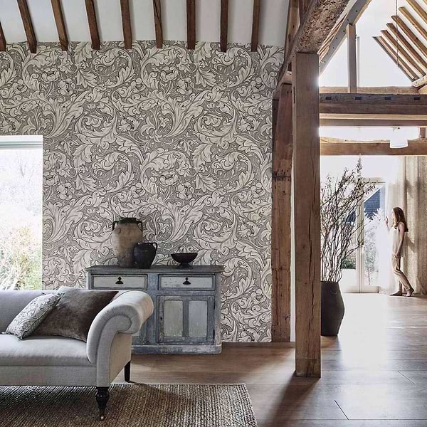 Pure Bachelors Button-behang-Tapete-Morris & Co-Selected Wallpapers