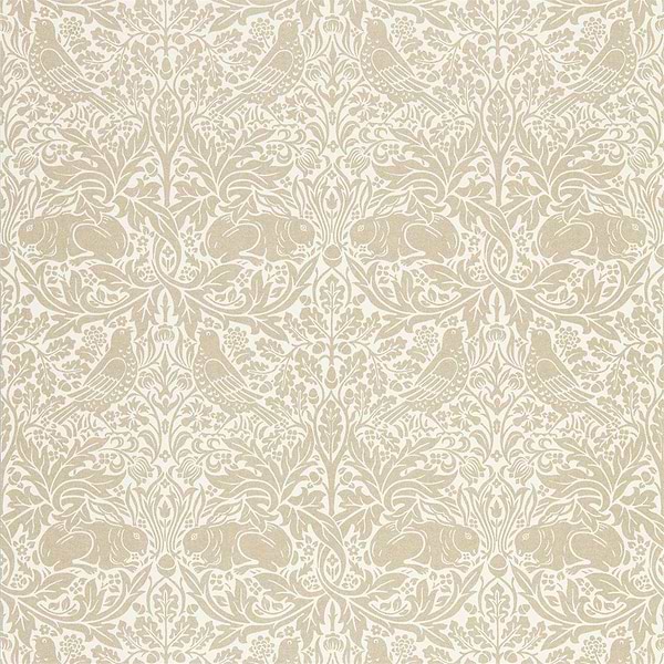 Pure Brer Rabbit-behang-Tapete-Morris & Co-Linen-Rol-216531-Selected Wallpapers