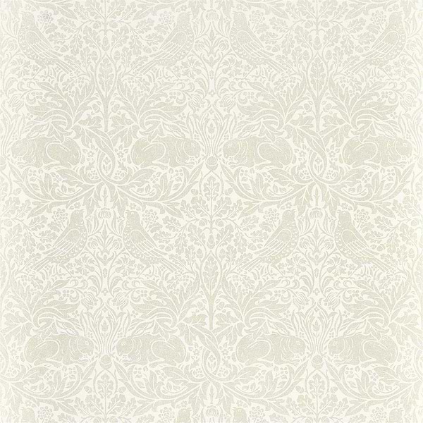 Pure Brer Rabbit-behang-Tapete-Morris & Co-White Clover-Rol-216534-Selected Wallpapers