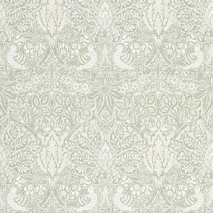 Pure Dove & Rose-behang-Tapete-Morris & Co-Grey Blue-Rol-216522-Selected Wallpapers