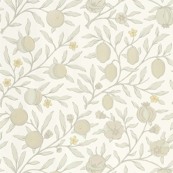 Pure Fruit-behang-Tapete-Morris & Co-Poppy/Grey-Rol-216542-Selected Wallpapers
