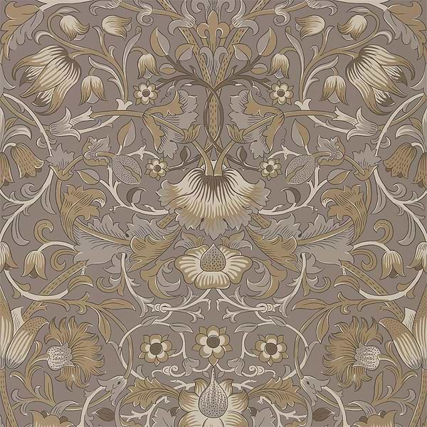 Pure Lodden-behang-Tapete-Morris & Co-Taupe/Gold-Rol-216028-Selected Wallpapers