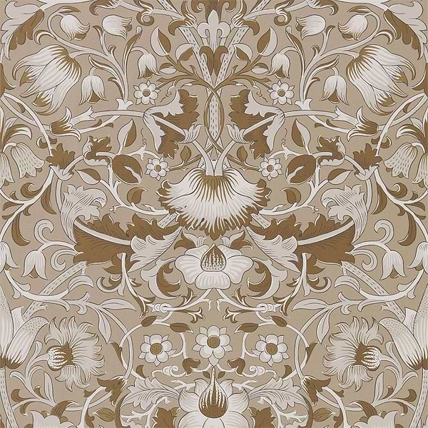 Pure Lodden-behang-Tapete-Morris & Co-Gilver/Gold-Rol-216029-Selected Wallpapers