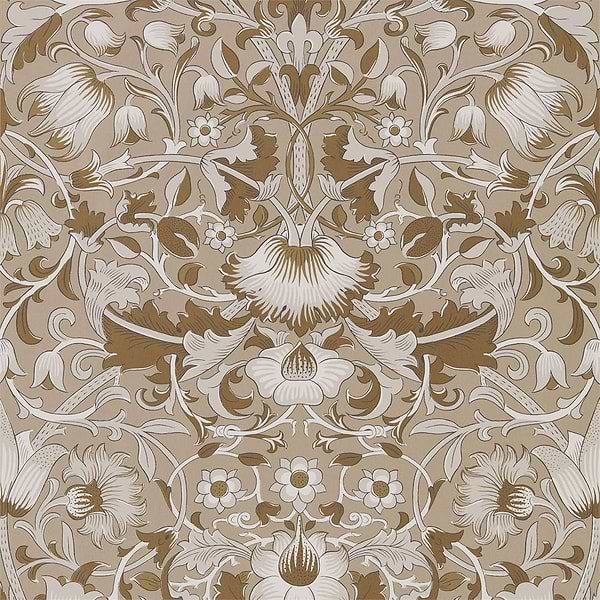 Pure Lodden-behang-Tapete-Morris & Co-Gilver/Gold-Rol-216029-Selected Wallpapers
