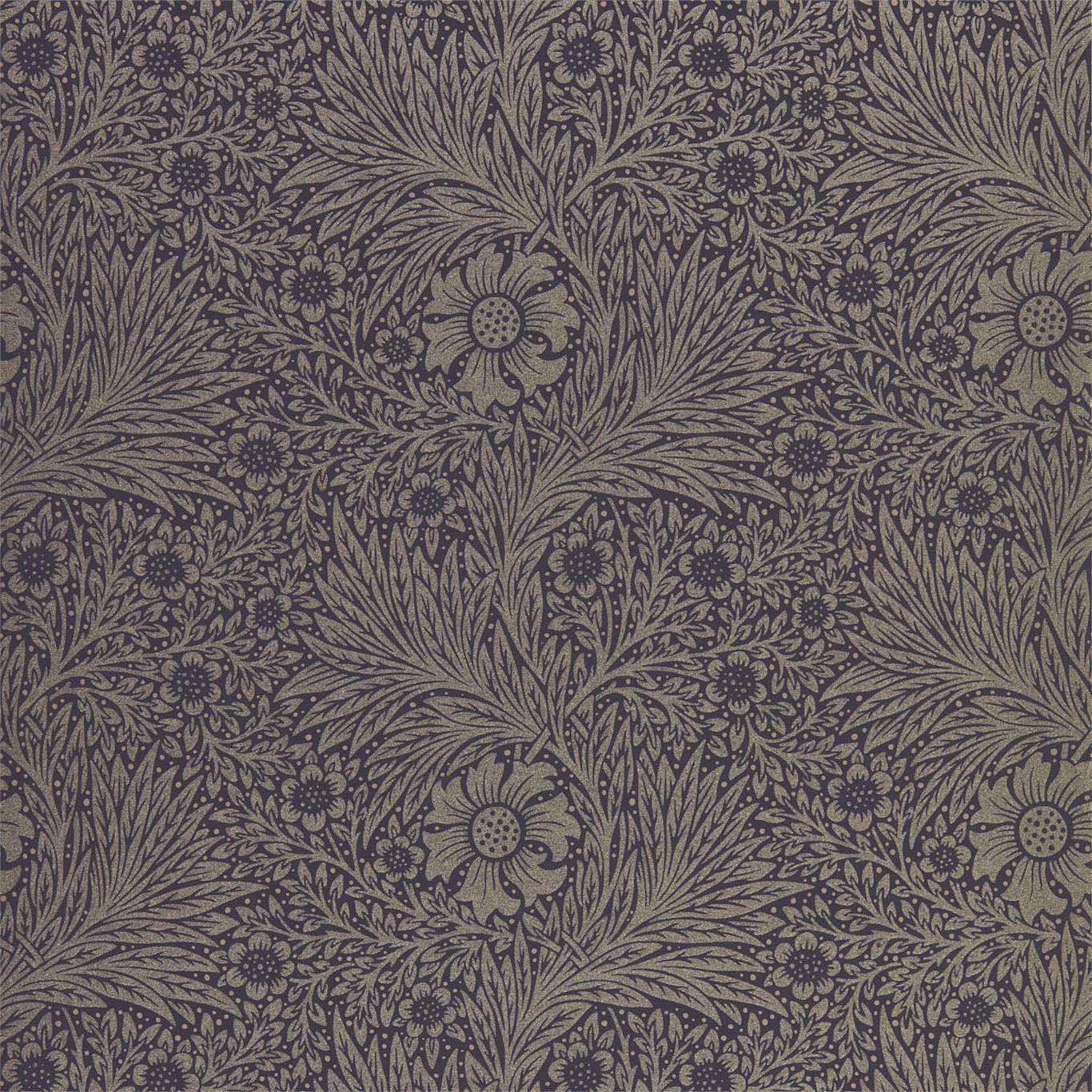 Pure Marigold-behang-Tapete-Morris & Co-Black Ink-Rol-216535-Selected Wallpapers