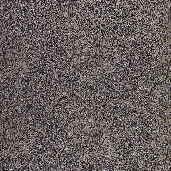 Pure Marigold-behang-Tapete-Morris & Co-Black Ink-Rol-216535-Selected Wallpapers