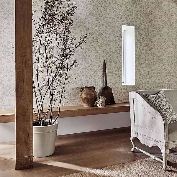 Pure Net Ceiling-behang-Tapete-Morris & Co-Selected Wallpapers