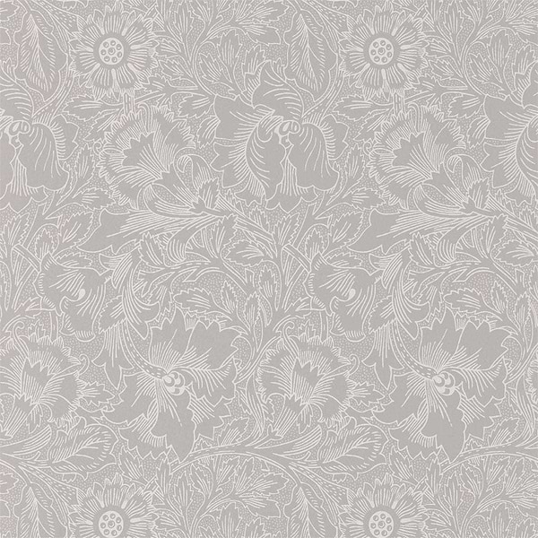 Pure Poppy-behang-Tapete-Morris & Co-Dove/Chalk-Rol-216032-Selected Wallpapers