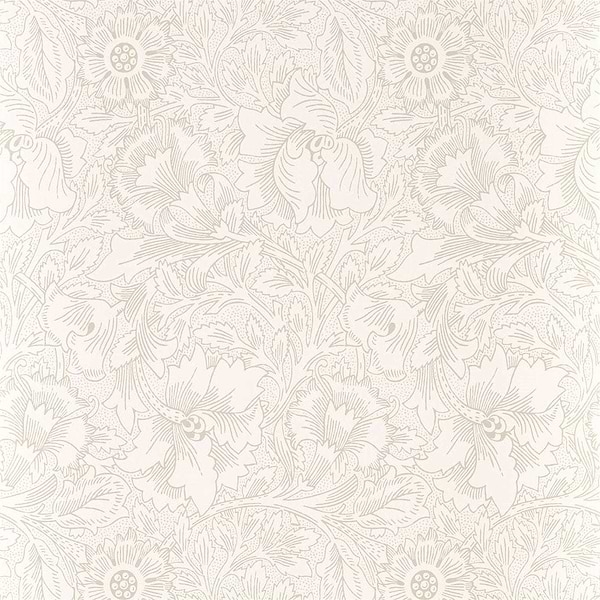 Pure Poppy-behang-Tapete-Morris & Co-Ecru/Stone-Rol-216034-Selected Wallpapers