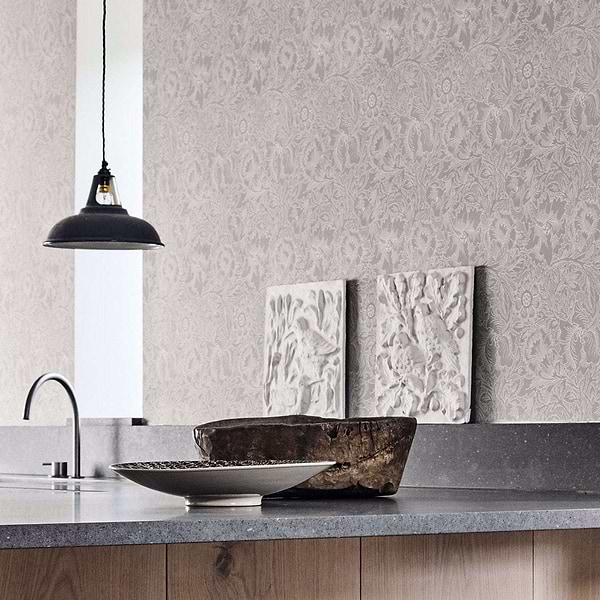 Pure Poppy-behang-Tapete-Morris & Co-Selected Wallpapers