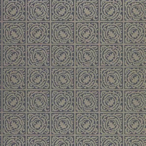 Pure Scroll-behang-Tapete-Morris & Co-Black Ink-Rol-216547-Selected Wallpapers