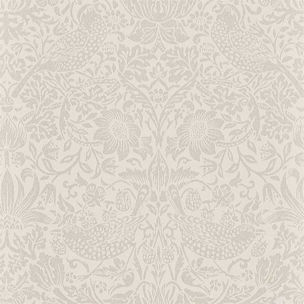 Pure Strawberry Thief-behang-Tapete-Morris & Co-Ecru/Cream-Rol-216020-Selected Wallpapers
