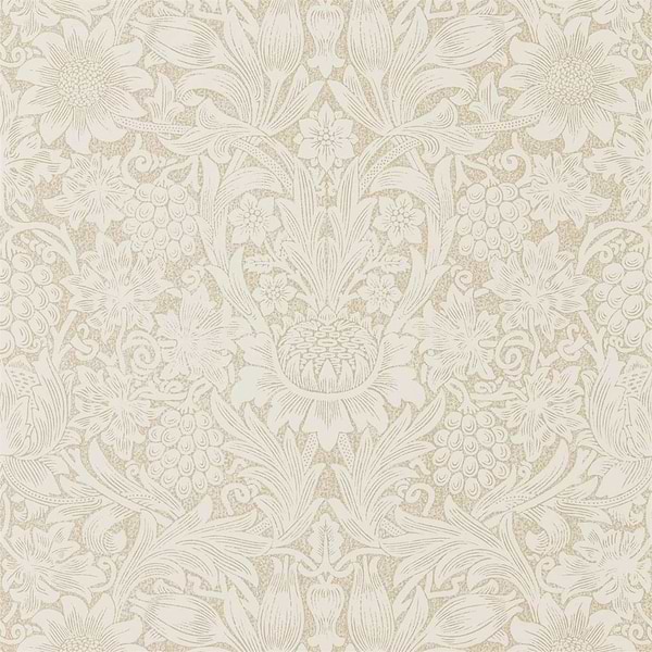 Pure Sunflower-behang-Tapete-Morris & Co-Parchement/Gold-Rol-216047-Selected Wallpapers