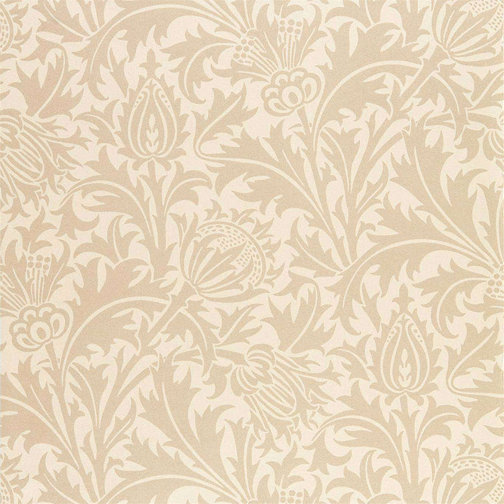 Pure Thistle-behang-Tapete-Morris & Co-Linen-Rol-216552-Selected Wallpapers
