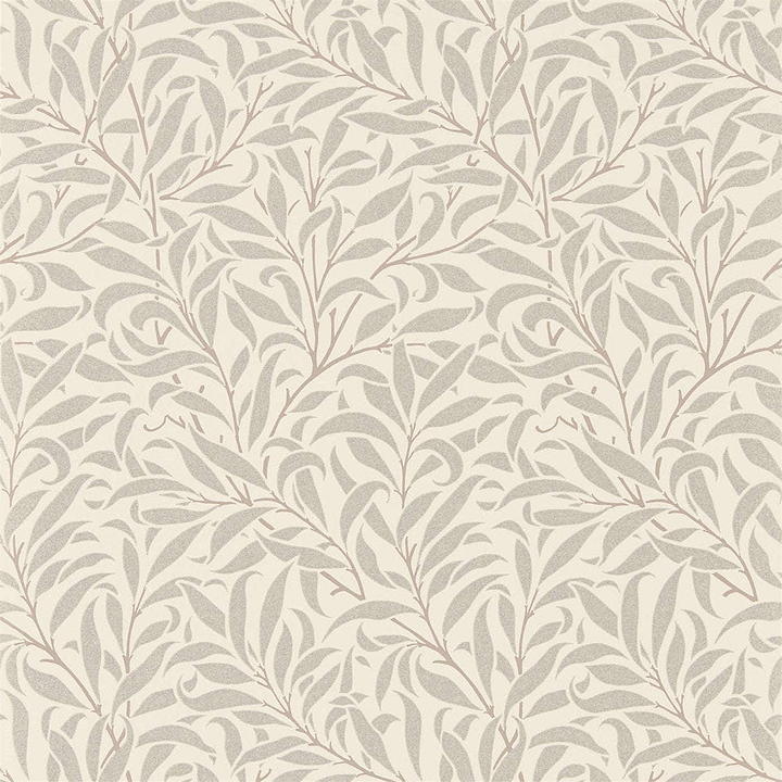 Pure Willow Bough-behang-Tapete-Morris & Co-Ecru/Silver-Rol-216023-Selected Wallpapers