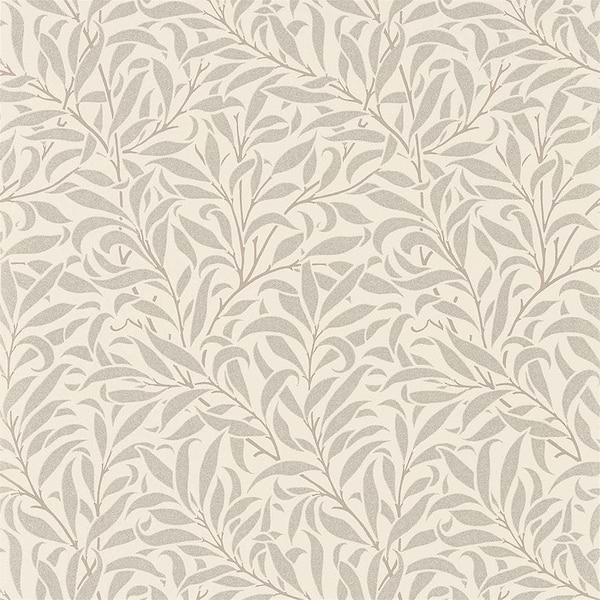 Pure Willow Bough-behang-Tapete-Morris & Co-Ecru/Silver-Rol-216023-Selected Wallpapers