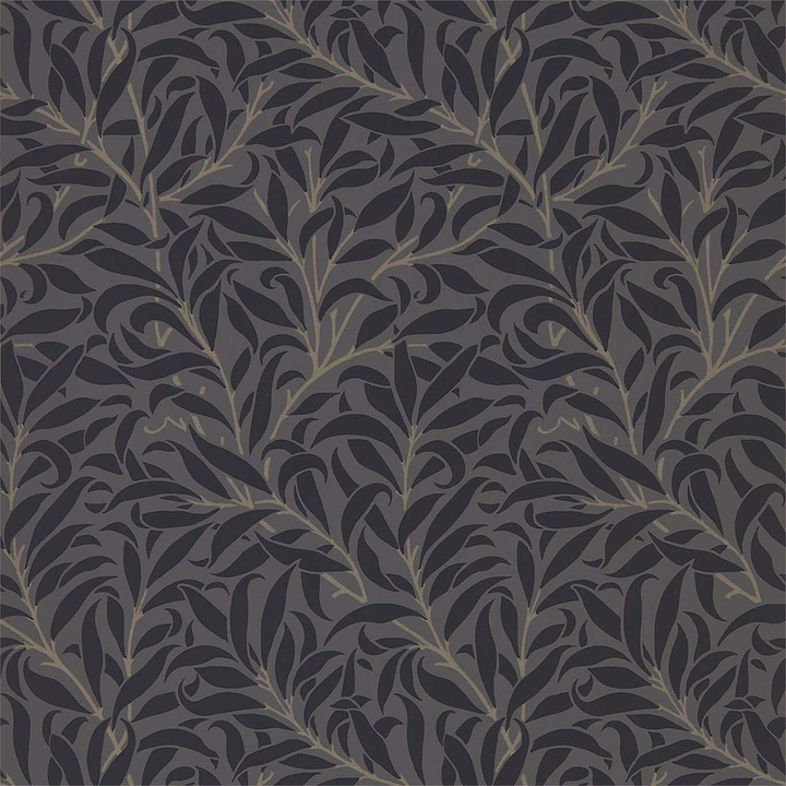 Pure Willow Bough-behang-Tapete-Morris & Co-Charcoal/Black-Rol-216026-Selected Wallpapers