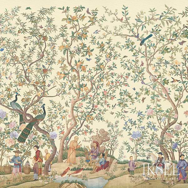 Qianlong Garden-behang-Iksel-Ivory-225 cm-SC115_CS23-Selected Wallpapers