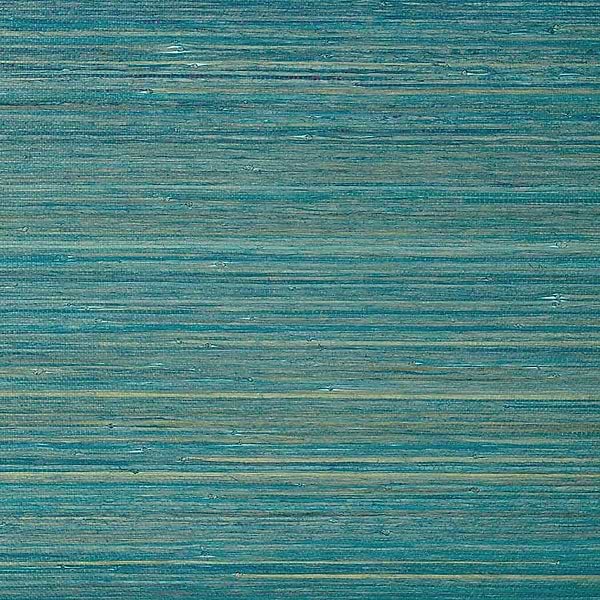 Raffia Palm-Behang-Tapete-Thibaut-Turquoise-Rol-T24073-Selected Wallpapers