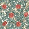 Rambling Rose-behang-Tapete-Morris & Co-Emery Blue/Madder-Rol-217206-Selected Wallpapers