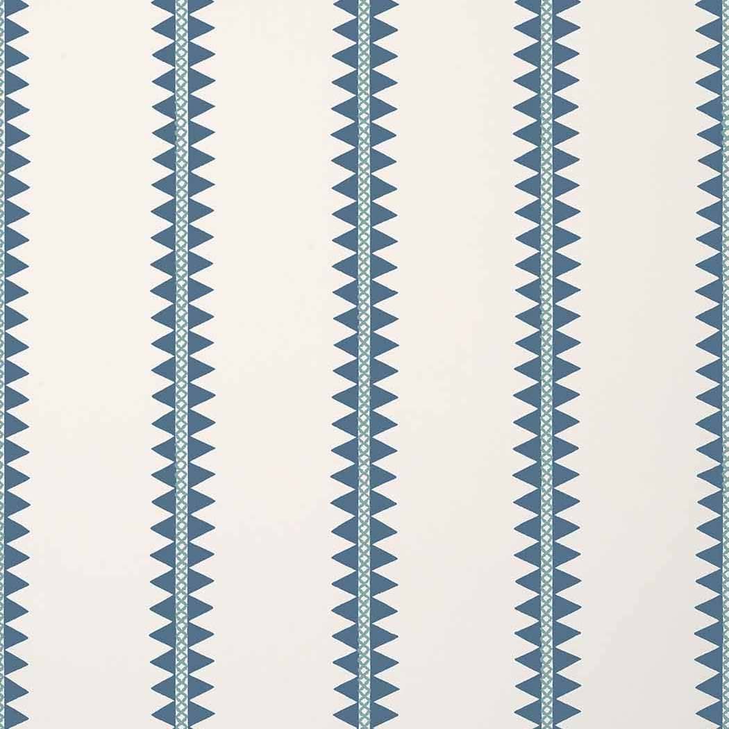 Reno Stripe-Behang-Tapete-Thibaut-Teal-Rol-T13243-Selected Wallpapers