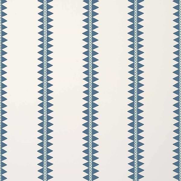Reno Stripe-Behang-Tapete-Thibaut-Teal-Rol-T13243-Selected Wallpapers