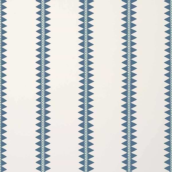 Reno Stripe-Behang-Tapete-Thibaut-Teal-Rol-T13243-Selected Wallpapers