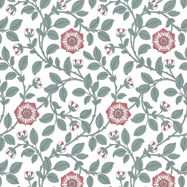 Richmond Green-behang-Tapete-Little Greene-Dorcas-Rol-0251RGDORCA-Selected Wallpapers