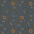 Richmond Green-behang-Tapete-Little Greene-Revival Blue-Rol-0251RGREVIB-Selected Wallpapers