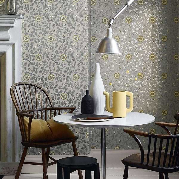 Richmond Green-behang-Tapete-Little Greene-Selected Wallpapers