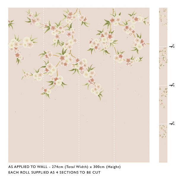 Rosa-Behang-Tapete-Harlequin-Selected Wallpapers