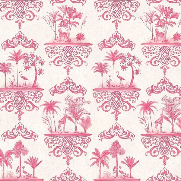Rousseau-Behang-Tapete-Cole & Son-Rose Pink-Rol-99/9041-Selected Wallpapers