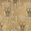 Roxanne Wallcovering-Behang-Tapete-Romo-Vintage Gold-Rol-W451/04-Selected Wallpapers