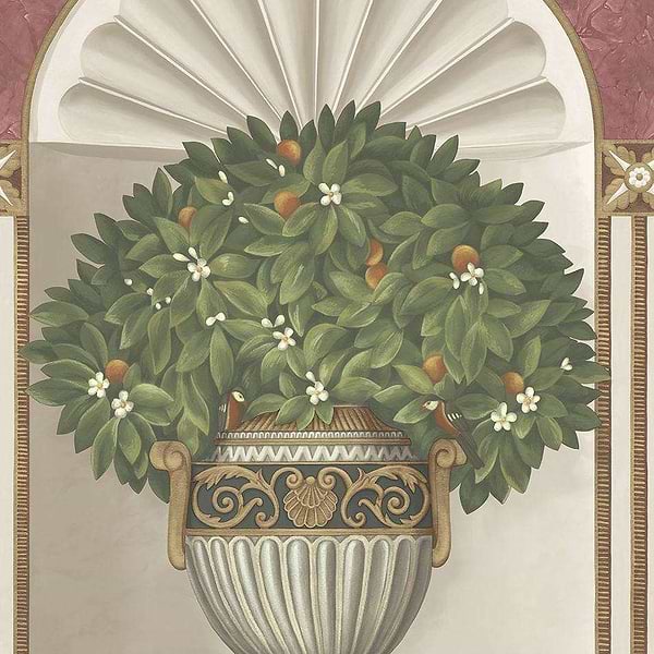 Royal Jardiniere-behang-Tapete-Cole & Son-Spring Green & Rose-Rol-118/11026-Selected Wallpapers