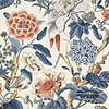 Hill Garden-Behang-Tapete-Thibaut-Brick and Navy-Rol-T13655-Selected Wallpapers